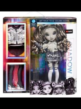 Nicole Steele Shadow Bright Doll Outfit Set in Silver and Pink